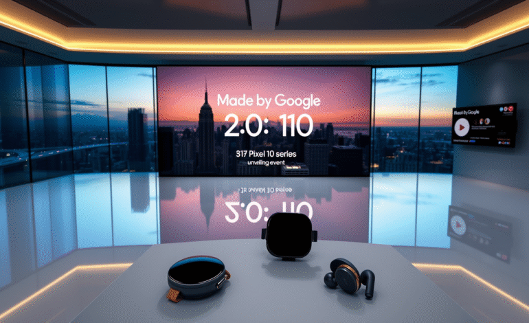 Google’s Made by Google Event: Unveiling the Pixel 10 Series, Pixel Watch 4, New Earbuds, and AI Features on August 20