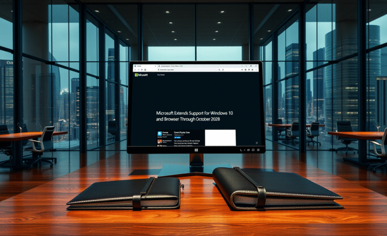 Microsoft Extends Support for Windows 10 and Edge Browser Through October 2028: Here’s How to Access Extended Security Updates